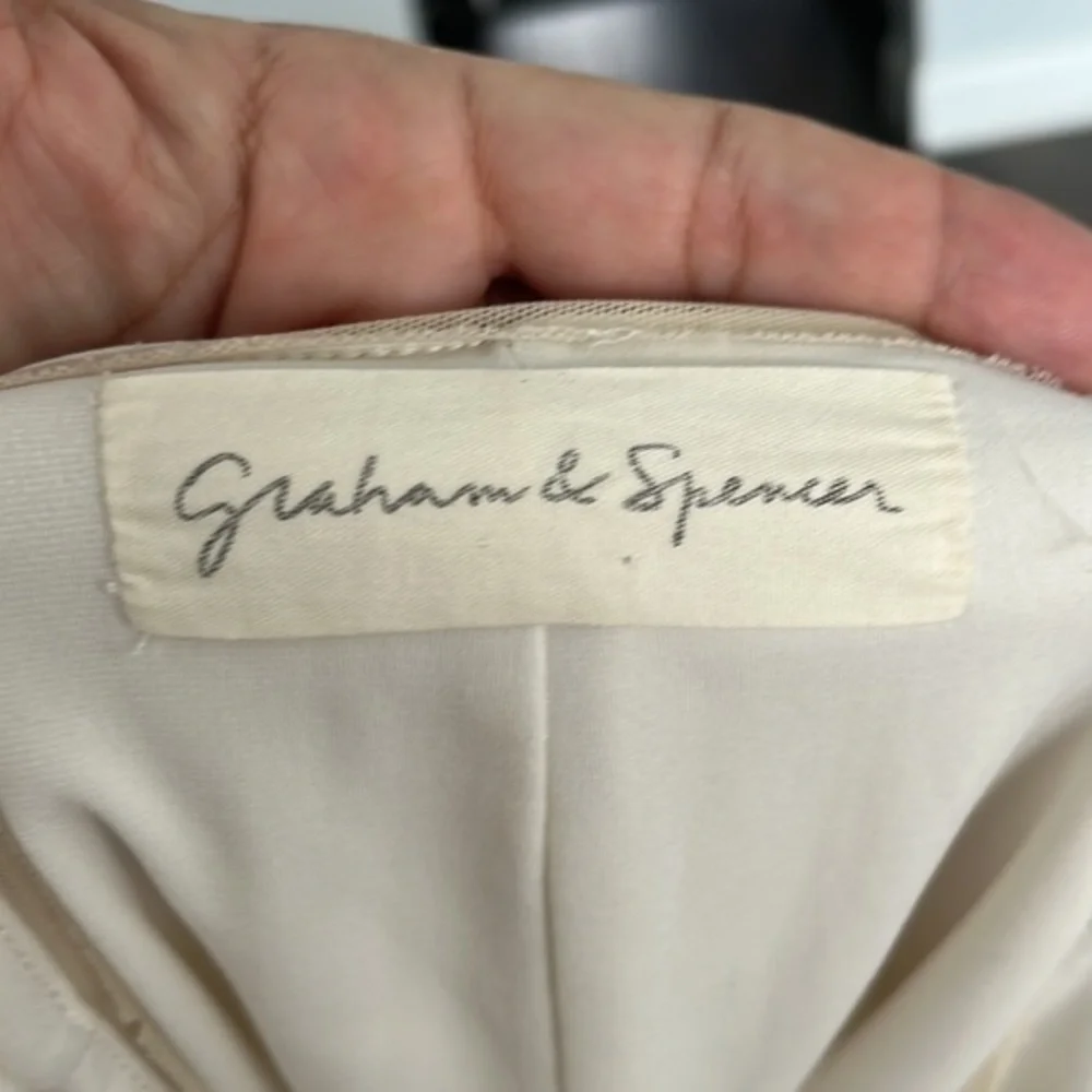 Graham & spencer tunic slip‎ dress cream sleeveless dress - Picture 9 of 10